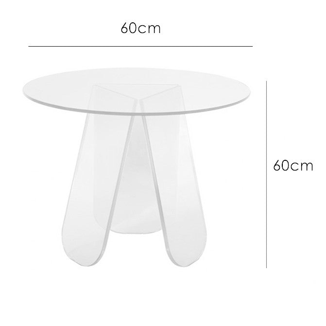 Nordic Internet celebrity small coffee table living room sofa ins side table acrylic transparent light luxury simple reception small round table