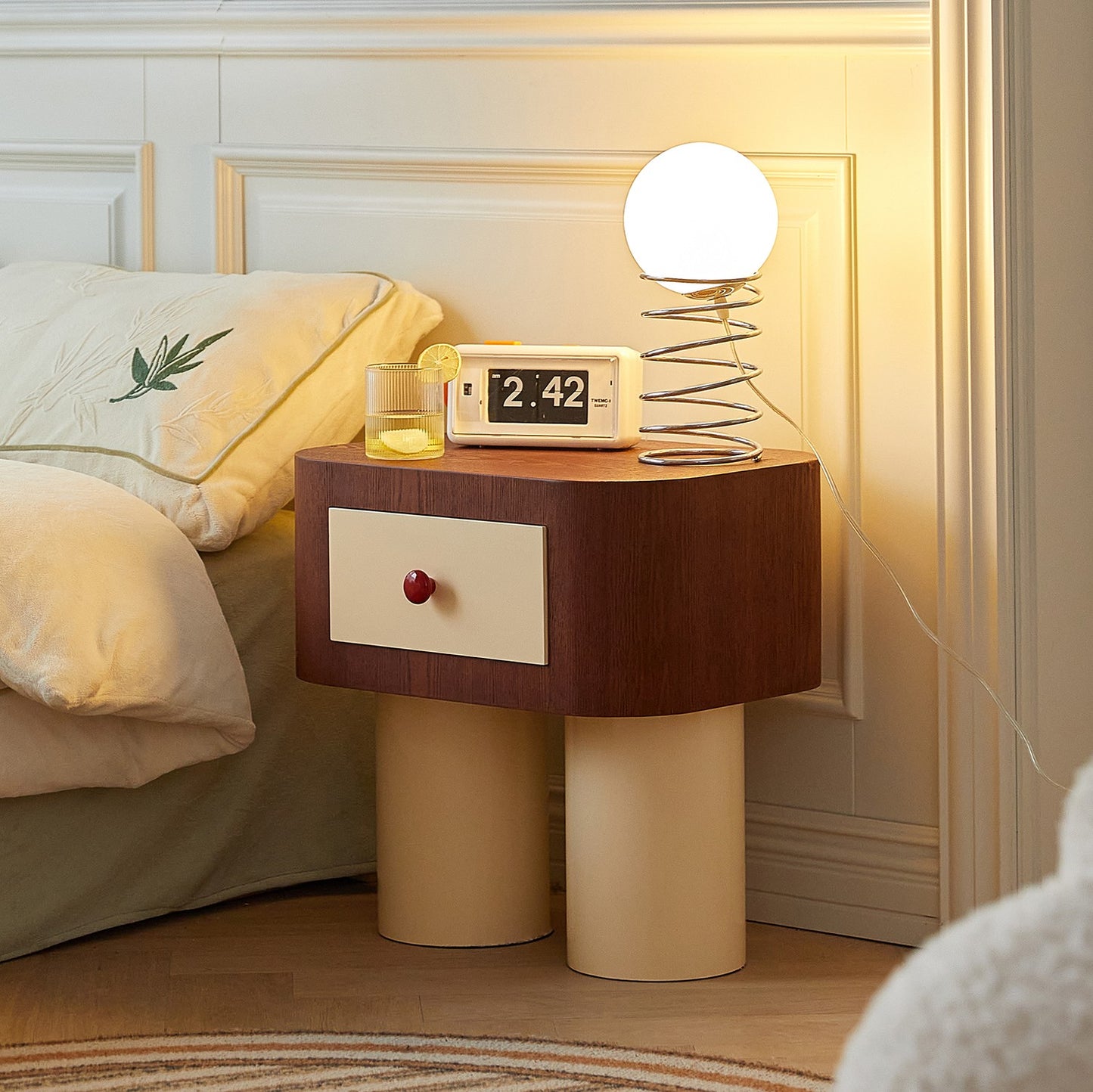 Xiaoka Home Furnishing Second-hand Bedside Table Internet Celebrity ins Style Designer Bedroom Simple Modern Creative Advanced Bedside Cabinet