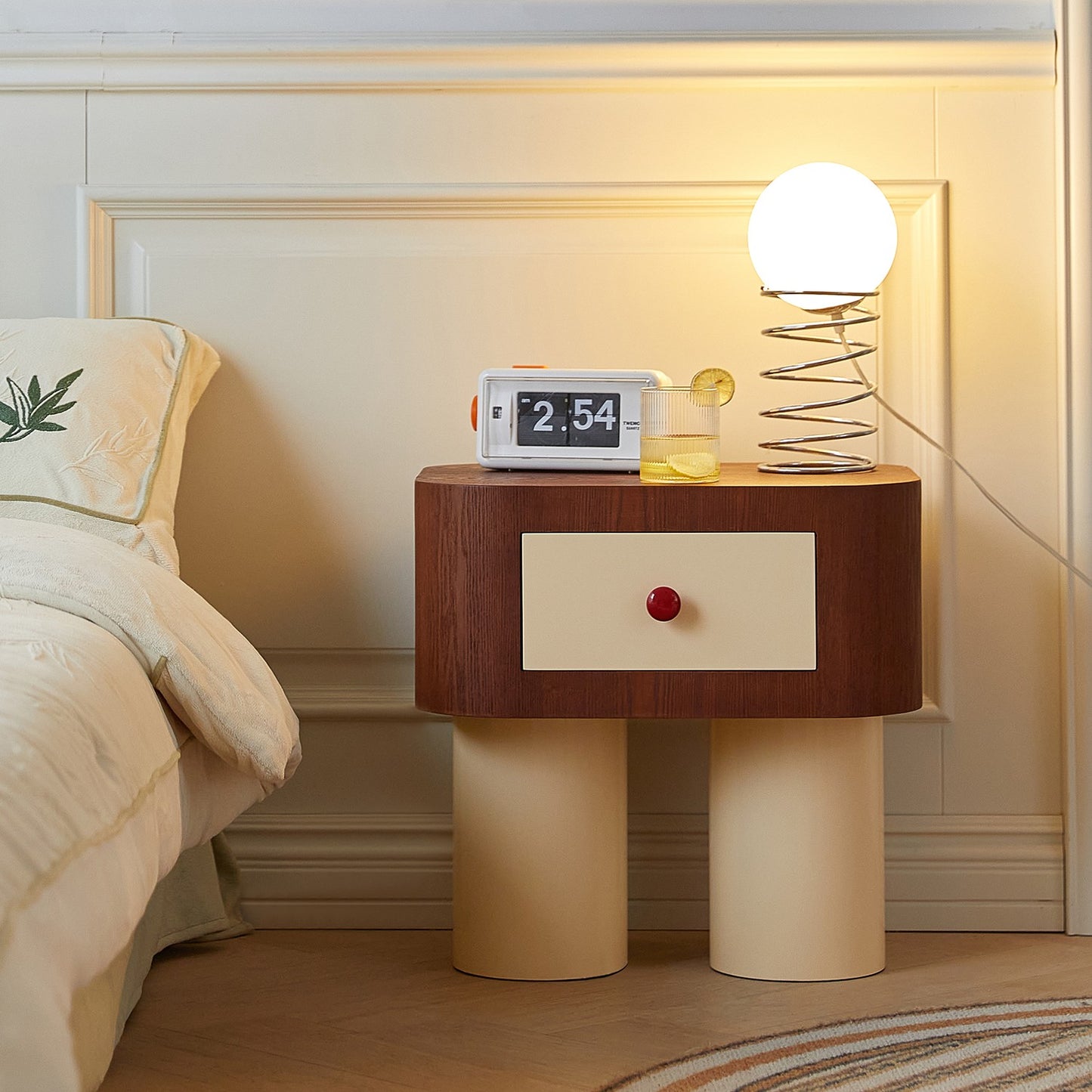 Xiaoka Home Furnishing Second-hand Bedside Table Internet Celebrity ins Style Designer Bedroom Simple Modern Creative Advanced Bedside Cabinet