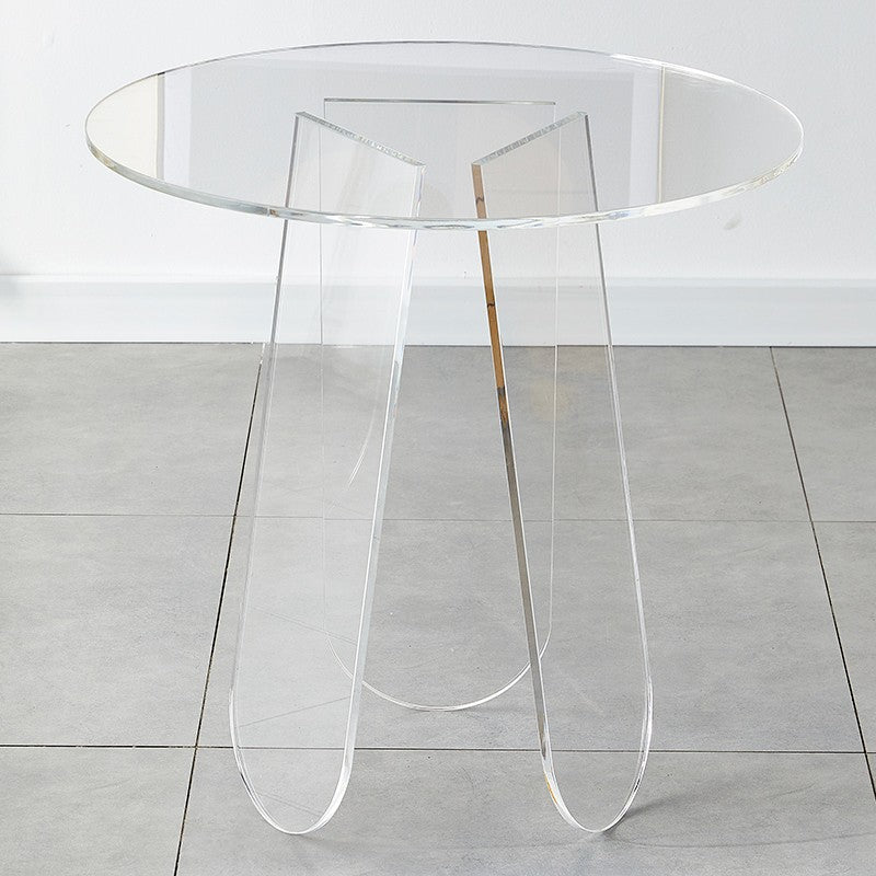 Nordic Internet celebrity small coffee table living room sofa ins side table acrylic transparent light luxury simple reception small round table