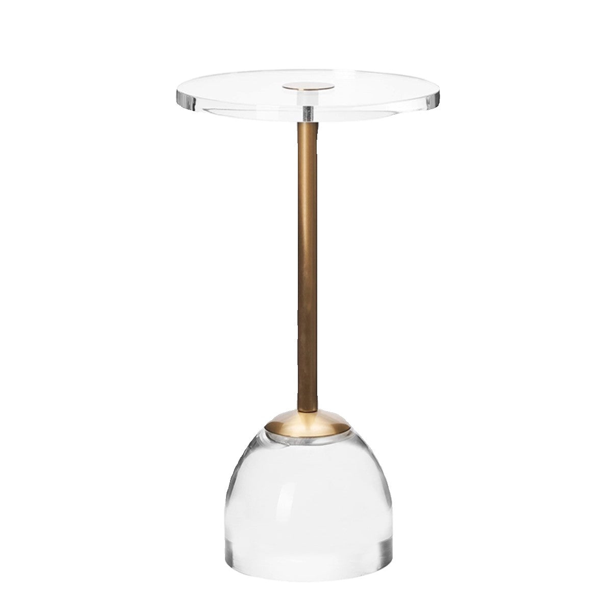 Acrylic side table, small round table, modern minimalist living room sofa designer, coffee table, balcony, transparent crystal coffee table