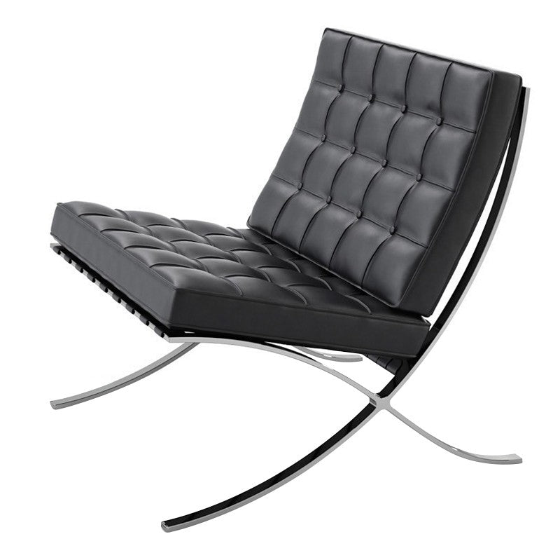 Barcelona Chair Nordic Single Sofa Chair Leisure Living Room Designer Bauhaus Style Office Lounger