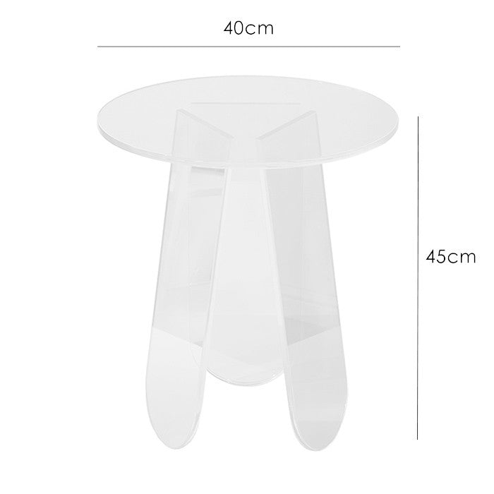 Nordic Internet celebrity small coffee table living room sofa ins side table acrylic transparent light luxury simple reception small round table